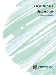 Aguila, Miguel del: Sunset Song for bassoon and piano 