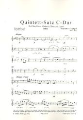 Alabieff, Alexander: Quintettsatz C-Dur für Flöte, Oboe, Klarinette, Horn und Fagott, Stimmen 