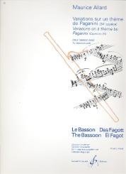 Allard, Maurice: Variations sur un thème de Paganini pour basson seul 