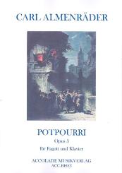 Almenräder, Carl: Potpourri op.3 für Fagott und Klavier  