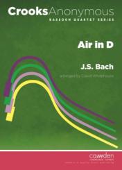 Bach, Johann Sebastian: Air in D Major for 4 bassoons score and parts 