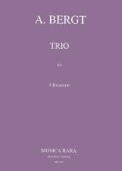 Bergt, Adolf: Trio for 3 bassoons 