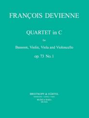 Devienne, Francois: Quartet c Major op.73,1 for bassoon and string quartet, score and parts 