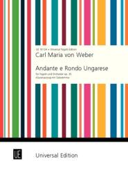 Weber, Carl Maria von: Andante e Rondo Ungarese op.35 für Fagott und Orchester, Fagott und Klavier 