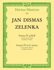 Zelenka, Jan Dismas: Sonate g-Moll Nr.4 für 2 Oboen, Fagott und Bc 